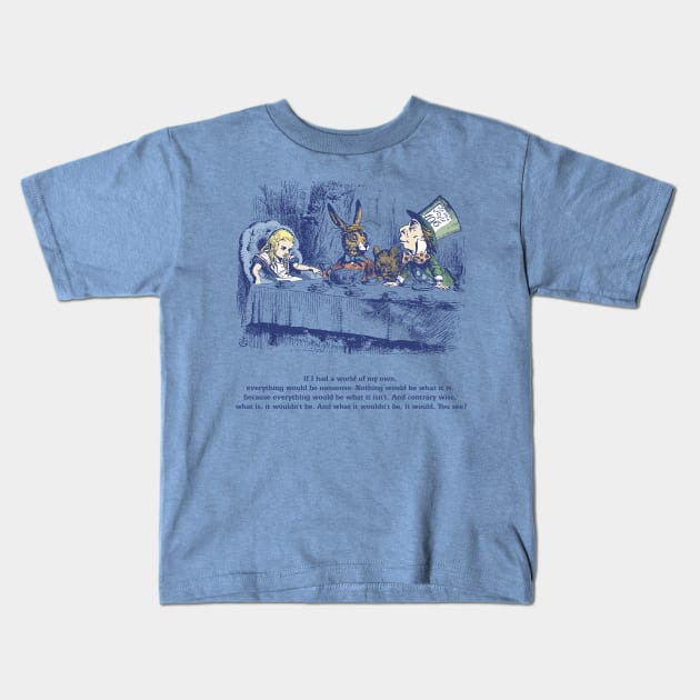 The Mad Tea Party Kids T-Shirt by SarahMurphy